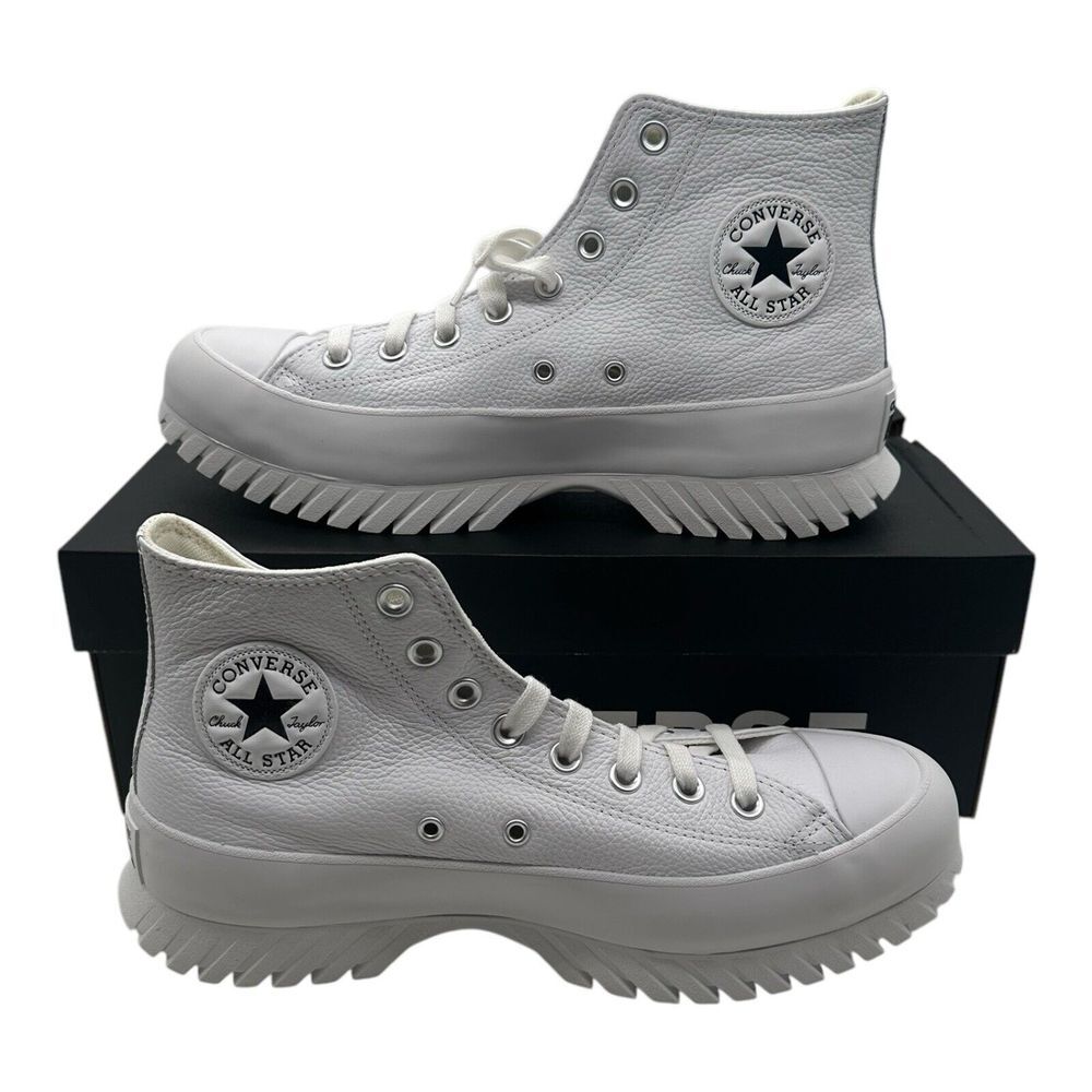 Converse Chuck Taylor All Star Lugged 2.0 Hi‎ Sneaker Womens 10.5 Mens 8.5 White